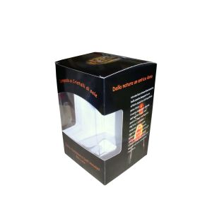 Boîte élégante avec fenêtre et propriétés du sel de l'himalaya pour les lampes m1 et m2