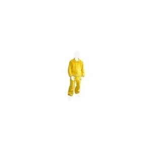 Yellow cotton coverall without mask for beekeeper