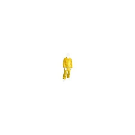 Yellow cotton coverall without mask for beekeeper