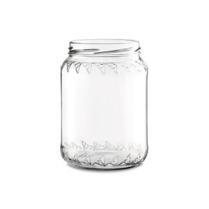Vaso in vetro regina per miele 500 g -390 ml - TO 70 - solo vetro