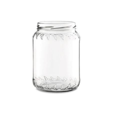 Vaso in vetro regina per miele 500 g con capsula twist-off TO 70