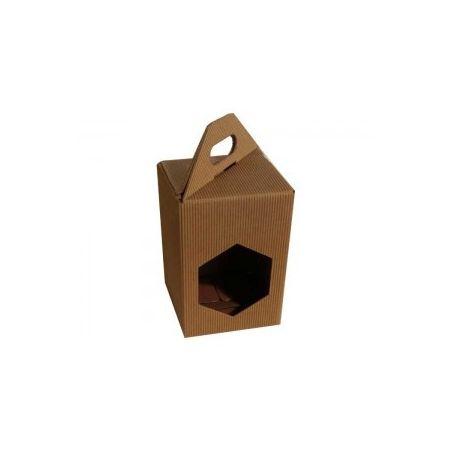Cardboard case box for 1 kg honey pot (brown)