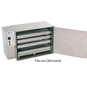 Electric hot air melting pot