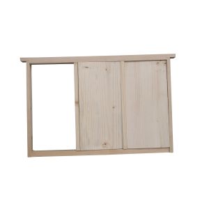 Dadant Blatt Campero-Rähmchen mit 3 Segmenten und 2 Holzleisten