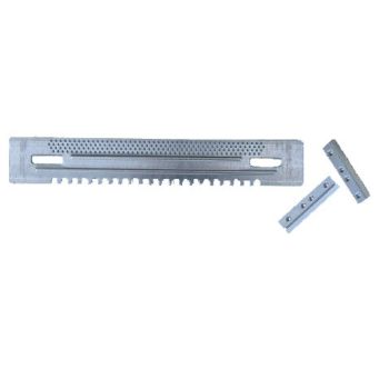 Puerta de persiana de chapa dentada y perforada 355 mm