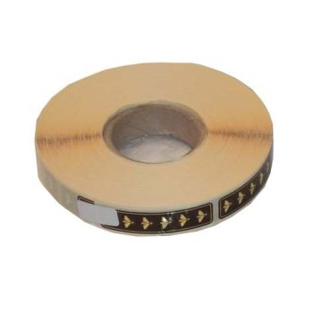 Warranty seal label conf. 1000 pcs - black