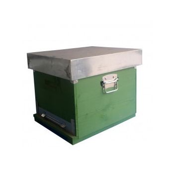 Beehives d.b. 10 honeycombs cube only anti-varroa net bottom fixed - with 10 nest frames