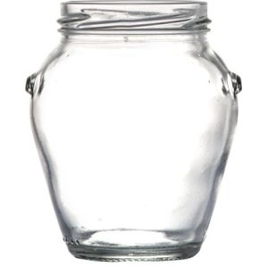 Vaso in vetro orcio 370 ml con capsula twist-off t63