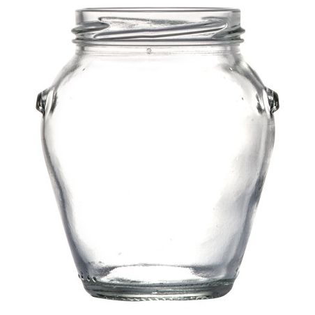 Vaso in vetro orcio 370 ml con capsula twist-off t63