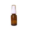 Runde gelbe glasflasche mit spray 20 ml