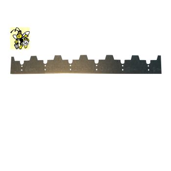 Entretoise en tôle galvanisée "save bee" 6 encoches - 25 mm - pour ruche à 6 cadres d.b.