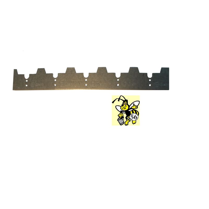 Separador de chapa galvanizada "salva-abejas" 5 muescas - 25 mm - para colmena de 6 cuadros d.b.