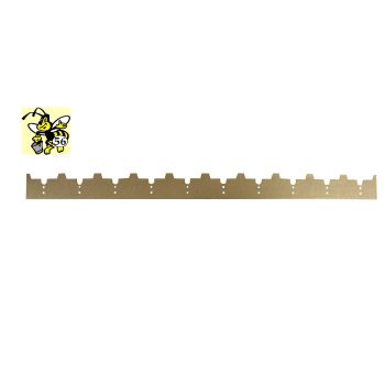 Abstandshalter aus verzinktem Blech "Bienenschutz", 8-9-10 Kerben - 25 mm - für 10-Waben-Dadant-Blatt-Beute