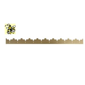 Abstandshalter aus verzinktem Blech "Bienenschutz", 8-9-10 Kerben - 28 mm - für 10-Waben-Dadant-Blatt-Beute
