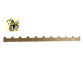 Standard galvanized sheet metal spacer 8-9-10 notches - 25 mm - for 10-frame d.b. beehives