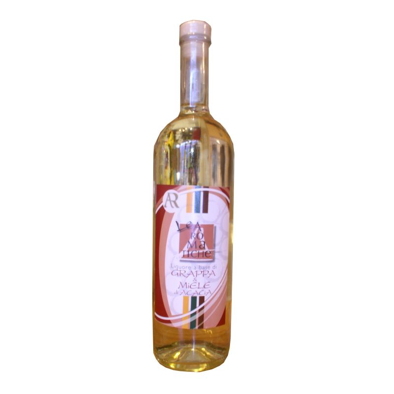 Liquore a base di grappa e miele di acacia