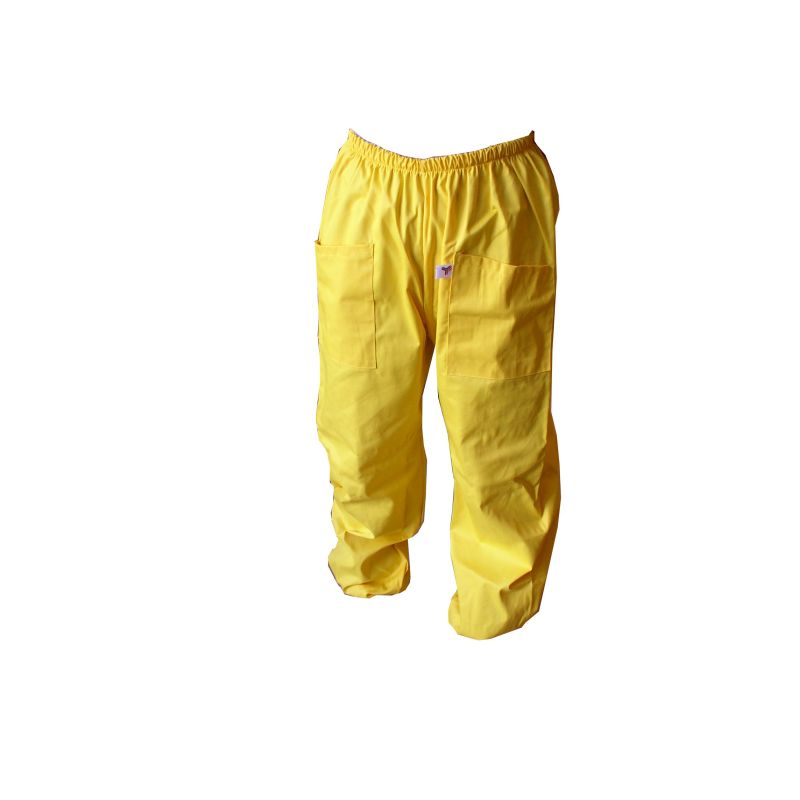 Trousers for beekeeper in yellow cotton