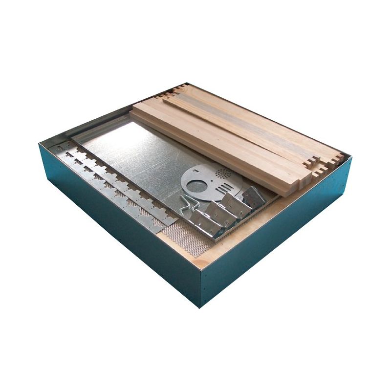 Mounting kit for d.b. standard 12-frame fixed-bottom beehive