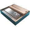 Assembly kit for 10-frame cube beehive with movable bottom