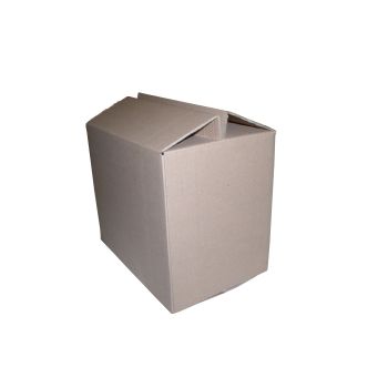 Boîte en carton brun pour 12 pots de 500 g de miel - intérieur avec séparateurs