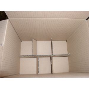 Brown cardboard box for 12 jars of 500 g honey