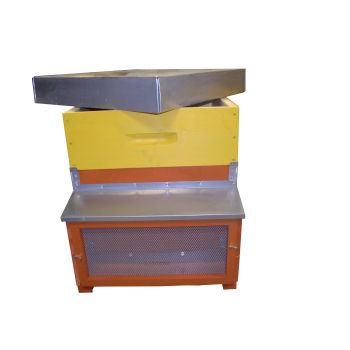 Ruche d.b. 12 cadres standards complets - filet antivarroa fixe - hausse - 12 cadres à couvain et 11 cadres superposés