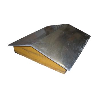 Galvanized sheet metal pitched roof for dadant 10-frame beehives