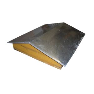 Techo inclinado de chapa galvanizada para colmenas dadant de 10 cuadros