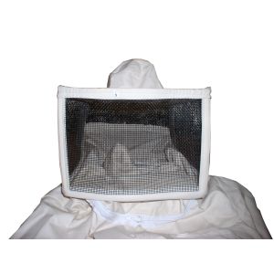 Combinaison pour apicolture en coton blanc complète avec masqué amovible