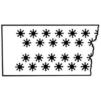 Kunststoff-pollengitter mit sternlöchern