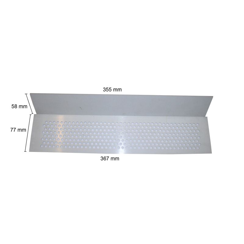 Grid for pollen collection with perforated band with support