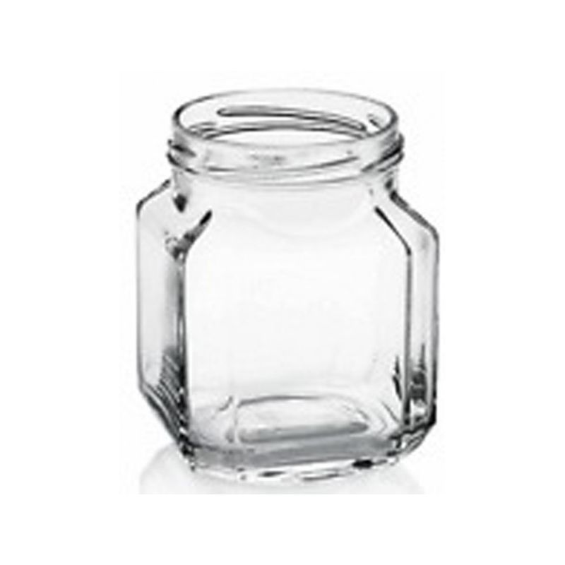 Vaso in vetro quadro gourmet  314 ml con capsula twist-off TO 63