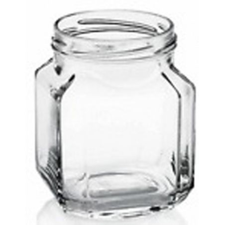 Vaso in vetro quadro gourmet  314 ml con capsula twist-off t63