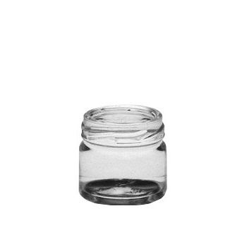 Zylindrisches glasgefäß 41 ml mit twist-off-deckel t43