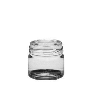 Vaso in vetro cilindrico 41 ml con capsula twist-off TO 43