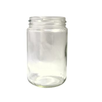 CEE standard glass jar 314 ml for 400 g honey - TO 63 - glass only