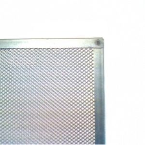 Edged anti-varroa bottom net for 12-frame d.b. beehives