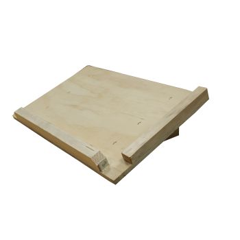 Table inclinée pour le montage des feuilles de cire