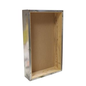 Tetto a scatola in lamiera zincata interno in legno  per arnia d.b. da 6 favi