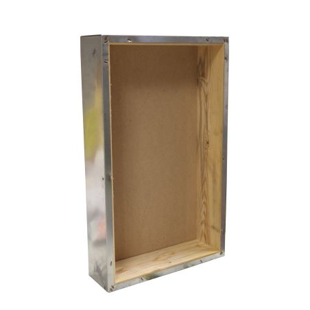 Ttetto a scatola in lamiera zincata interno in legno  per arnia d.b. da 6 favi