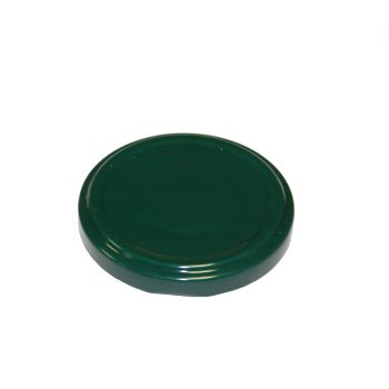 TWIST OFF T70 CAPSULE for glass jar - MOUTH 70 mm - ENAMELLED GREEN - Box of 1150 pieces