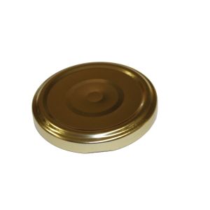 Twist off to 63 cápsula para tarro de cristal - boca 63 mm - oro - para pasteurización - caja de 1400 piezas
