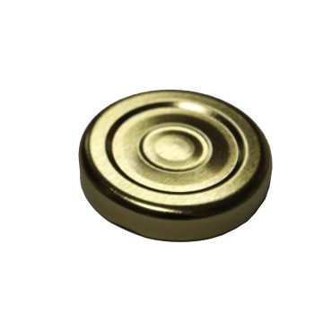 CAPSULE TWIST OFF T43 with FLIP for glass jar MOUTH 43 mm - GOLD - Box of 3100 pieces