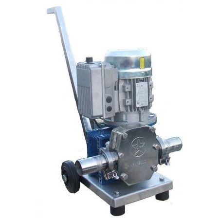 Single-phase 100 honey pump with gearmotor + single-phase inverter + trolley