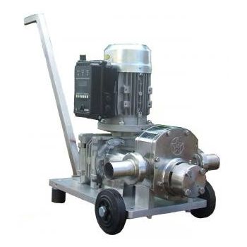 Honey pump pv100 with gear motor + single phase inverter + trolley