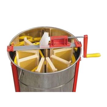 Radiale honigschleuder "radialnove" aus aluminium mit nylonkorb 9 superrahmen