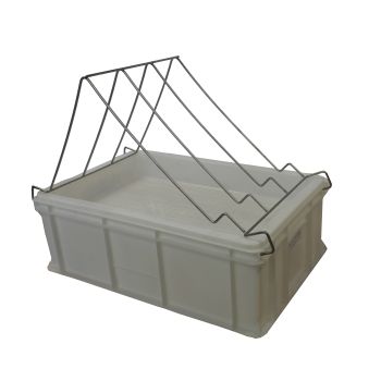 Banc de désoperculage avec bac de récupération en plastique