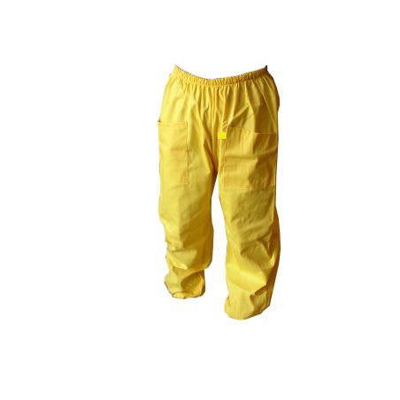 Pantalon pour apicolture en coton jaune