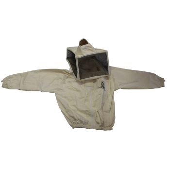 Beekeeper jacket with square mesh veil