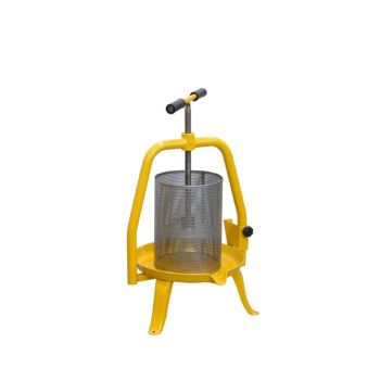 Wax and fruit opercula screw press diameter 20 cm - stainless steel cage with painted stand
